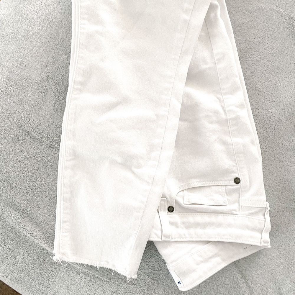 Paige Verdugo Crop Pants White Denim Size 31